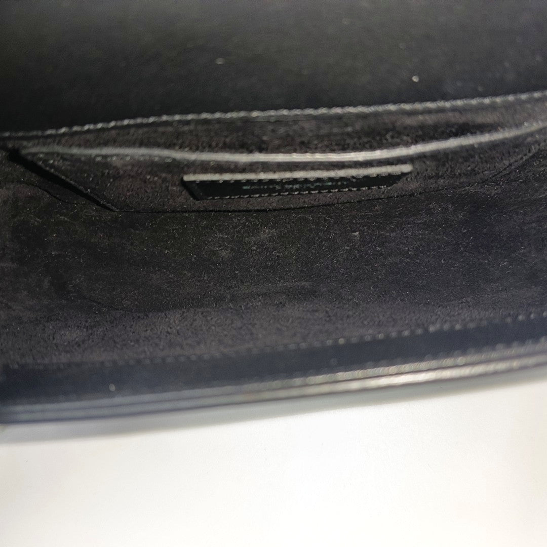 Calfskin Shoulder Bag Black