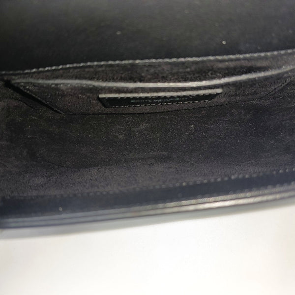 Calfskin Shoulder Bag Black