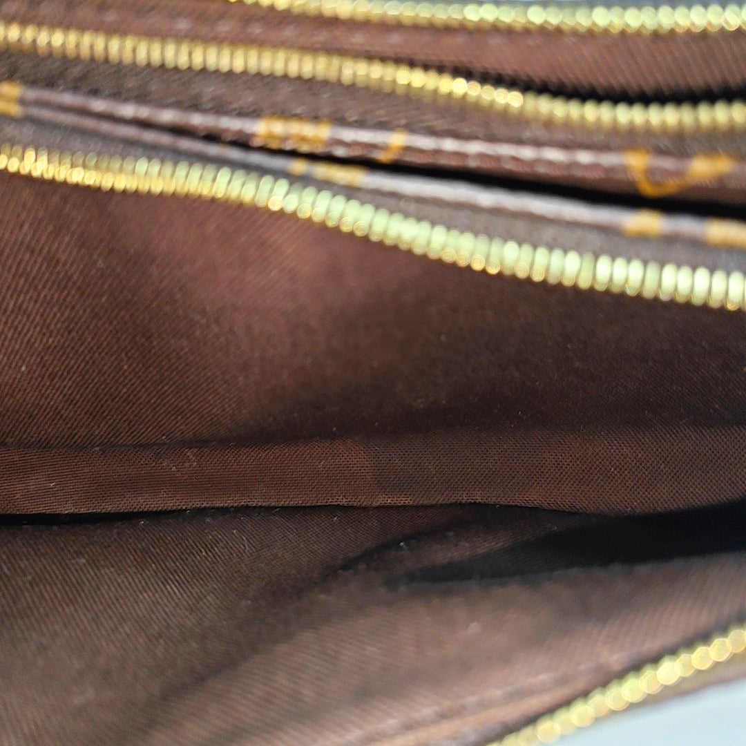 LIV POCHETTE Monogram Coated Canvas Brown