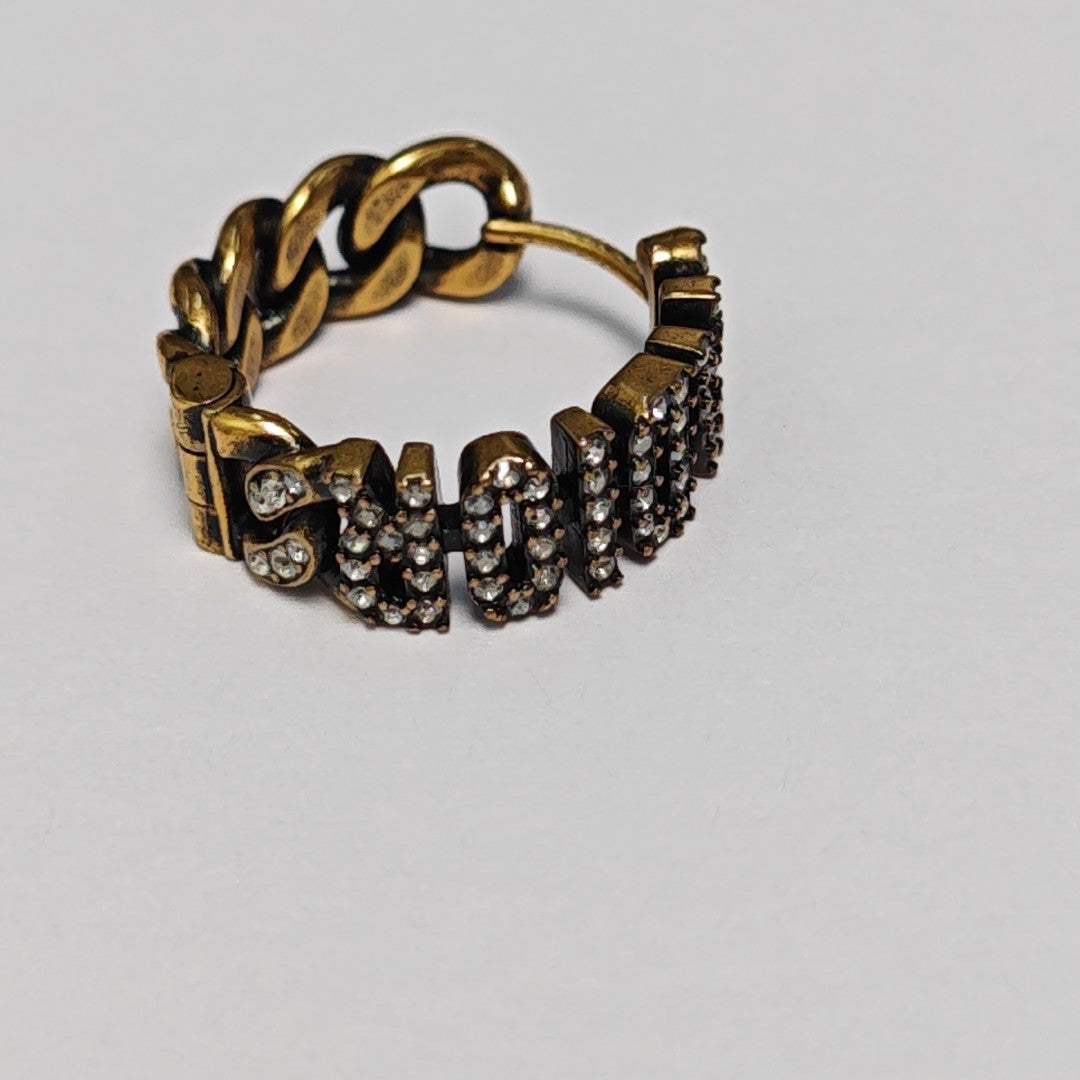 J'adior Metal Gold Earrings