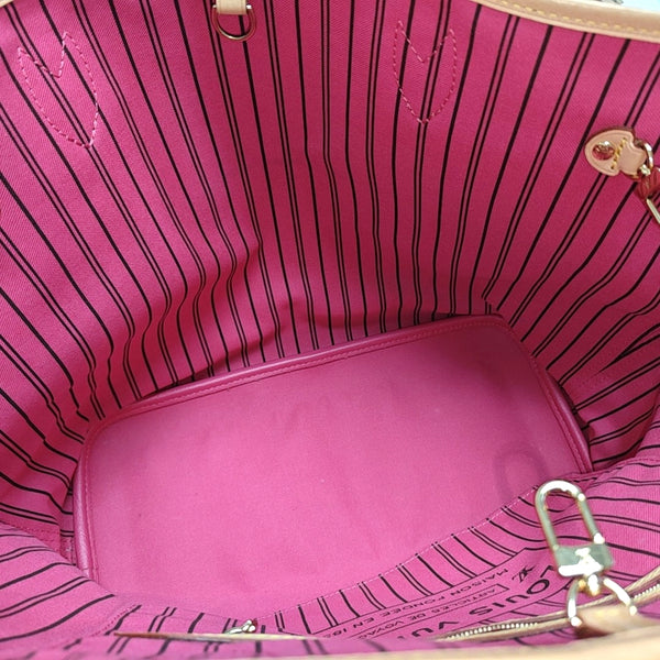 NEVERFULL INSIDE OUT MM Monogram Fabric Red