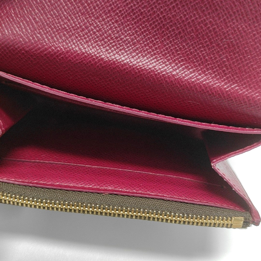 ROSALIE Monogram Coated Canvas Brown Wallet
