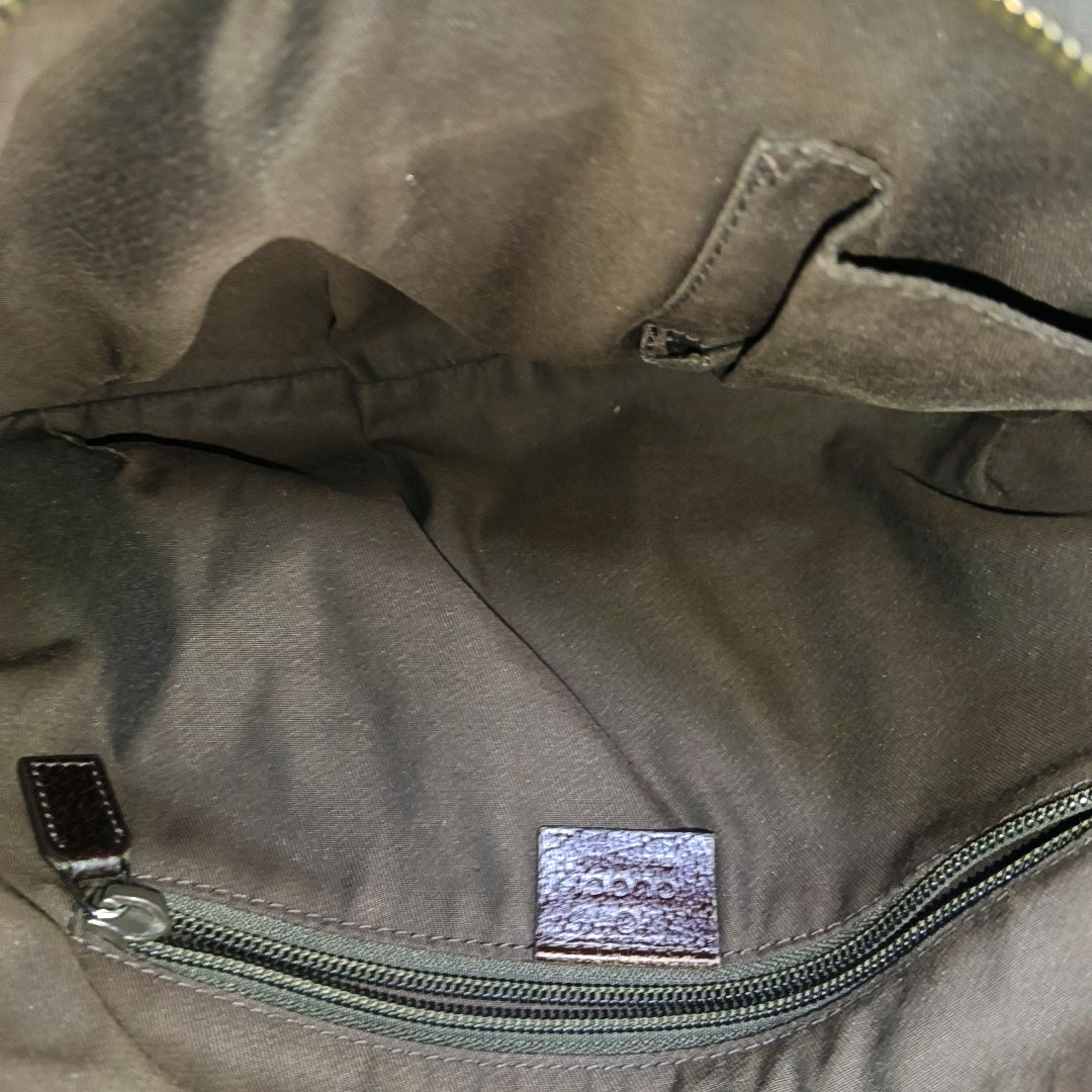 Monogram Canvas Shoulder Bag Beige