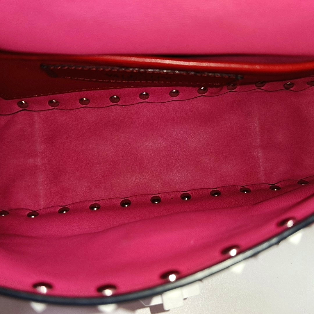 Spike Up Small Quilted Lambskin Pink