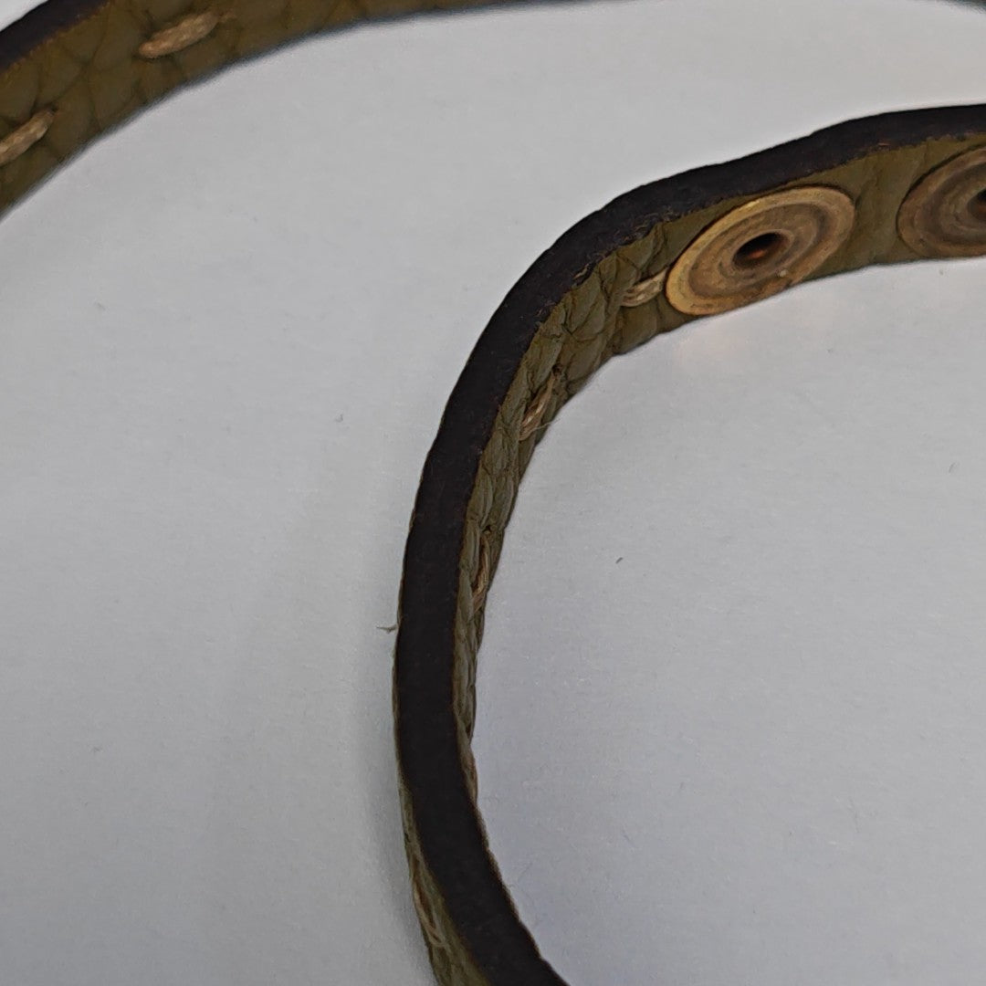 Leather Green Bracelet