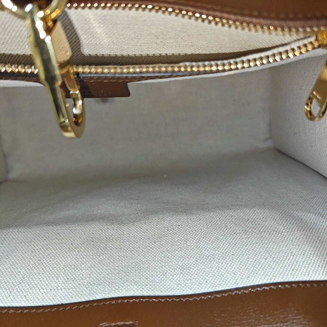 Retro Small Monogram Coated Canvas Brown
