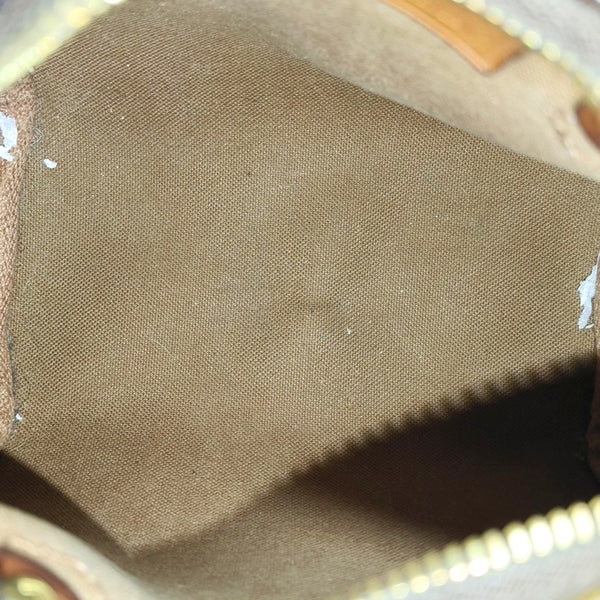SPEEDY Nano Monogram Coated Canvas Brown