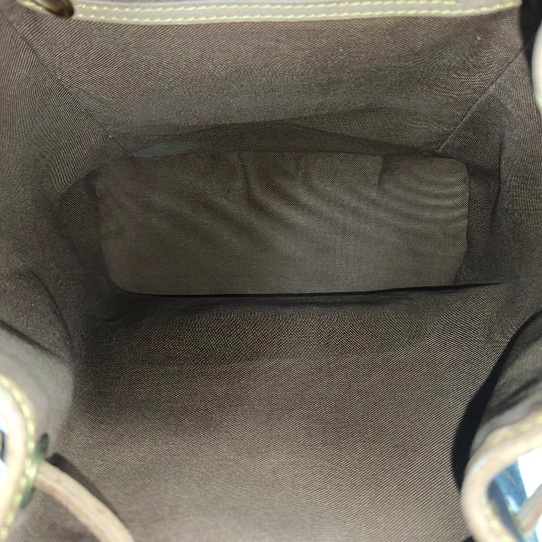 MONTSOURIS MM Monogram Coated Canvas Brown