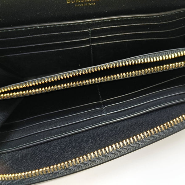 SHIELD Large Lambskin Black Wallet