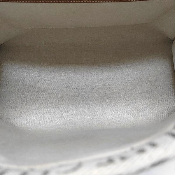 Fabric Top Handle Bag Large Beige