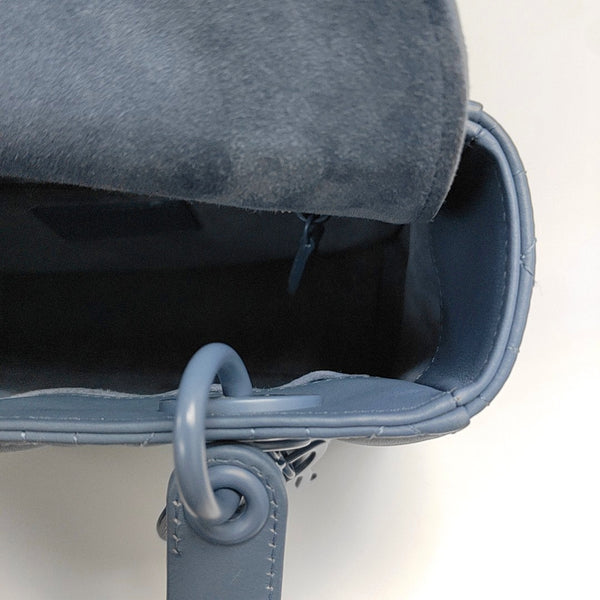Lady Dior Small Cannage Lambskin Blue