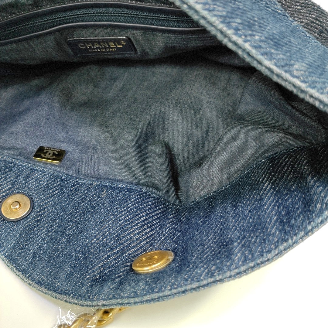 Denim Shoulder Bag Blue