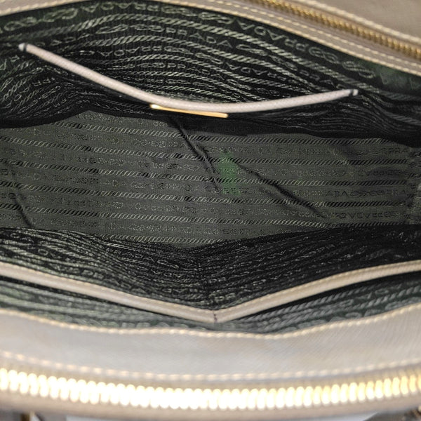 Galleria Extra Large Saffiano Calfskin Gray