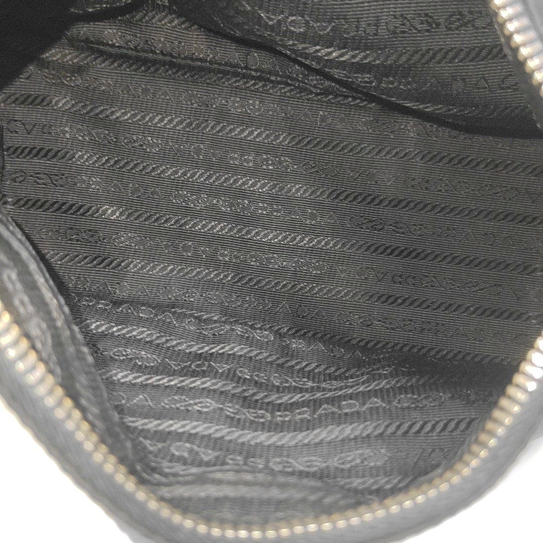 Nylon Top Handle Bag Black