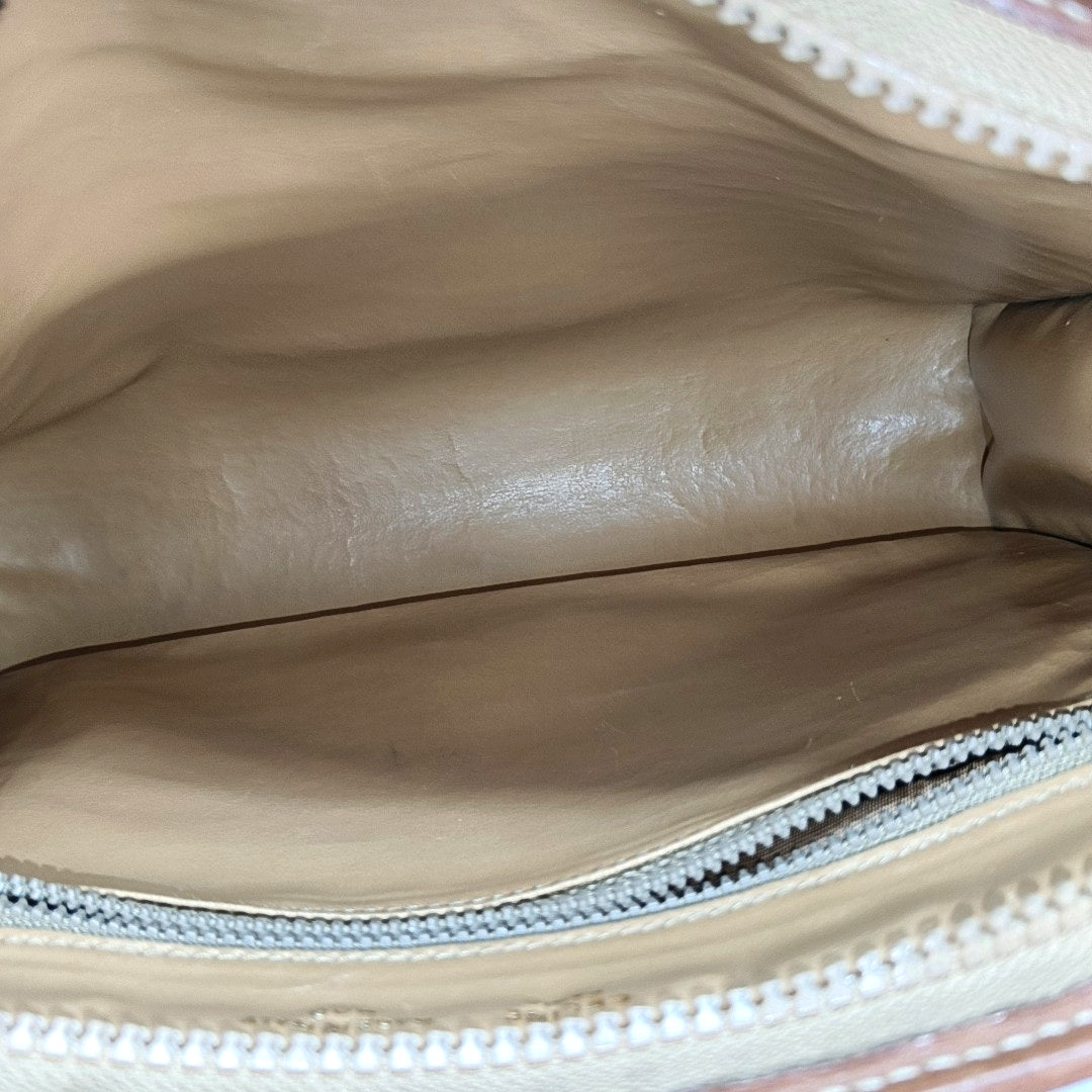 MACADAM CLUTCHES Coated Canvas Beige