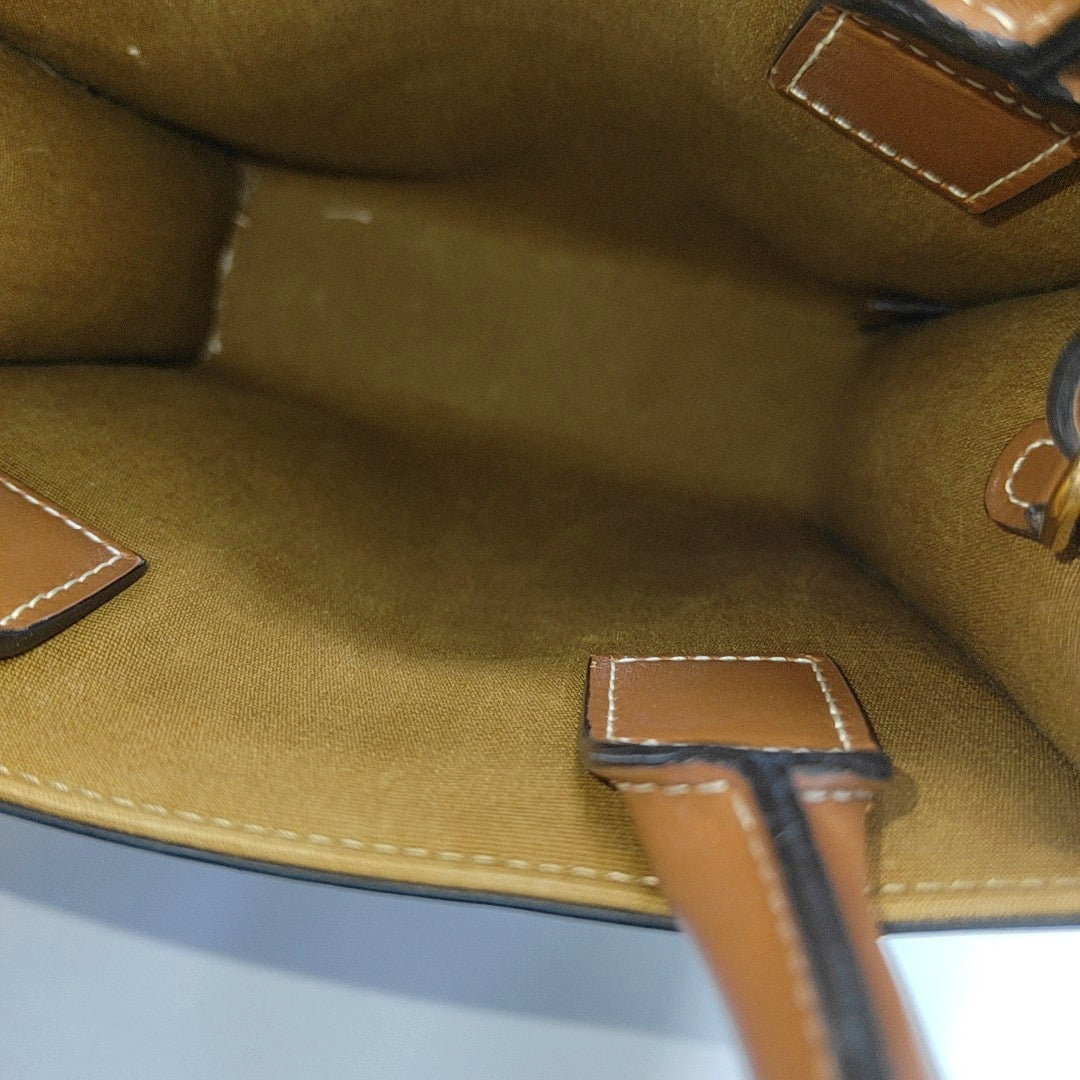 CABAS CELINE Mini Coated Canvas Brown
