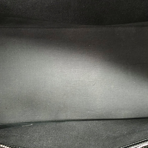 Monogram Coated Canvas Shoulder Bag Black