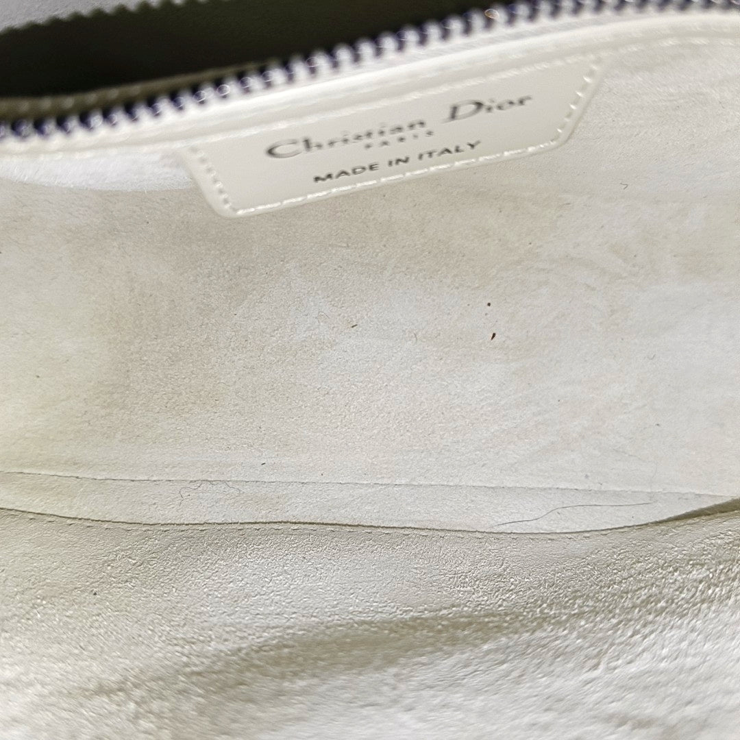 Diorcamp Small Cannage Calfskin White