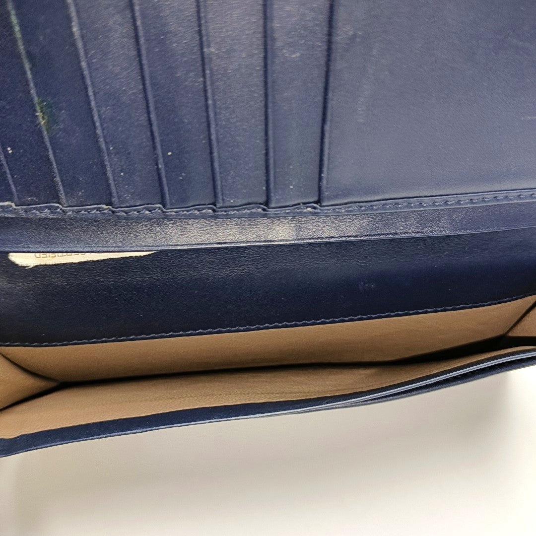 Calfskin Wallet Blue