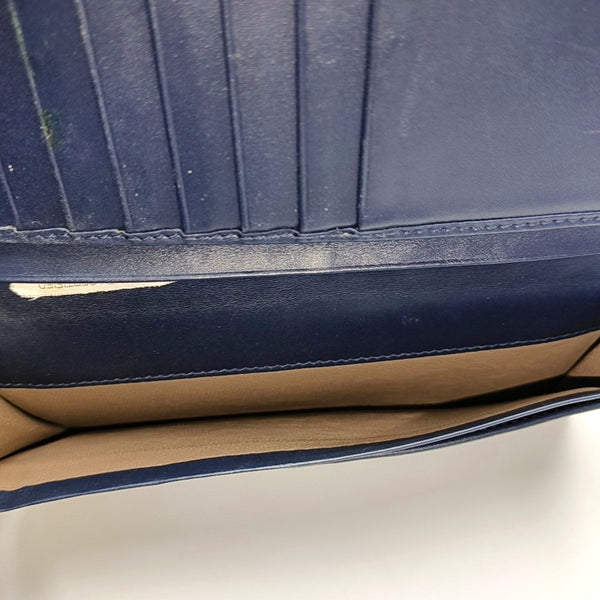 Calfskin Wallet Blue