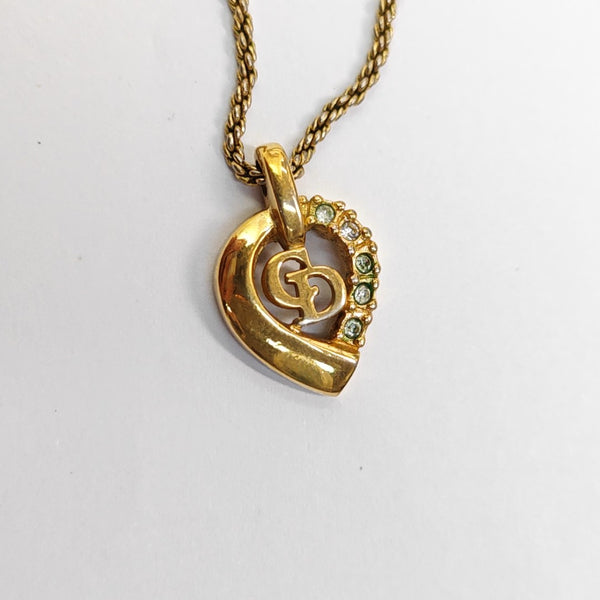 Petit CD Metal Gold Necklace