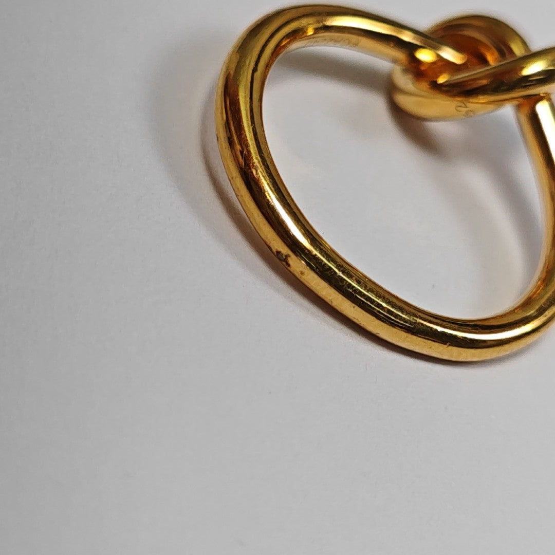 KNOT Brass Gold Ring EU 52