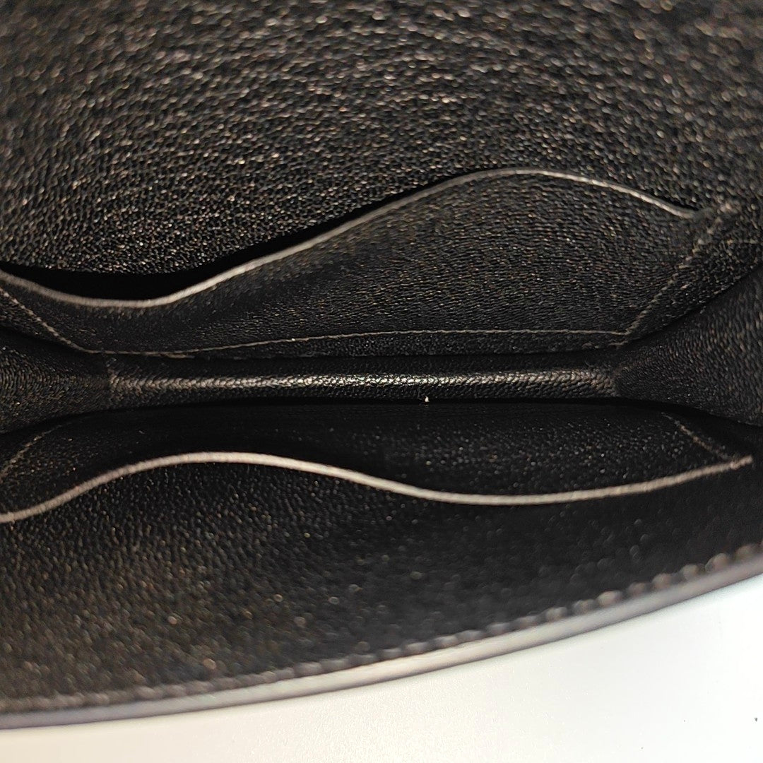 Roulis Slim Chèvre Mysore Black Wallet