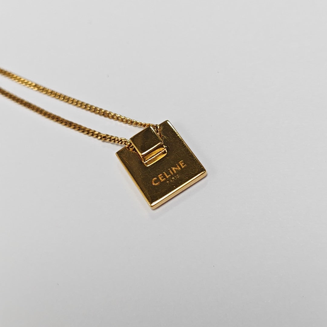 ALPHABET Brass Gold Necklace