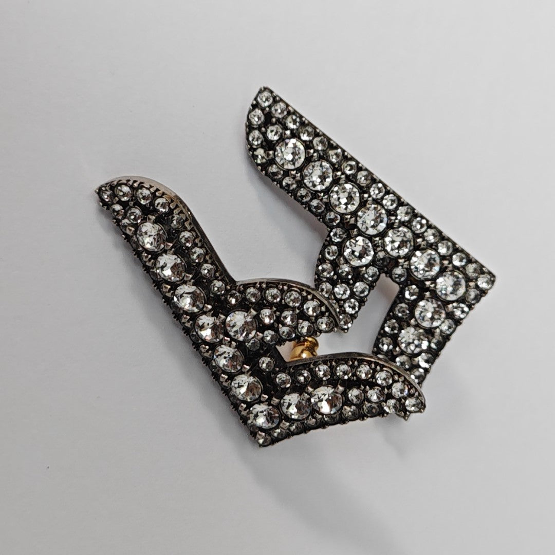 Metal Clear Stud Earrings