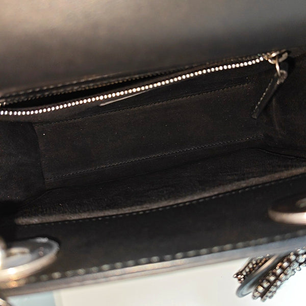 Lady Dior Small Quilted Calfskin Black