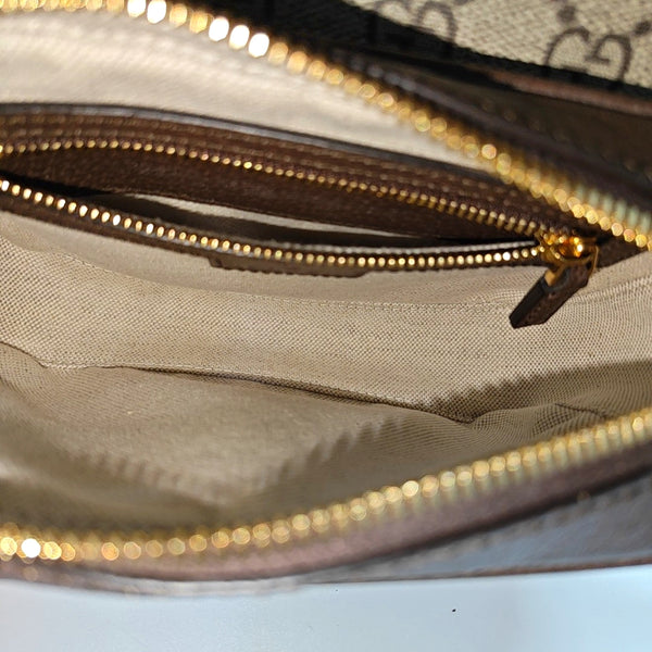 Monogram Coated Canvas Shoulder Bag Beige