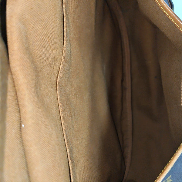 SAUMUR 35 Monogram Coated Canvas Brown