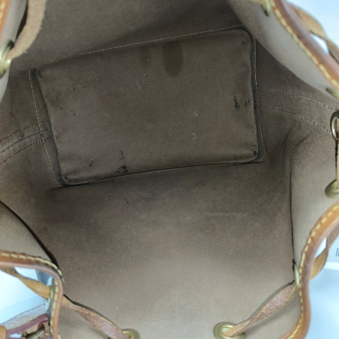 NOÉ BB Monogram Coated Canvas Brown