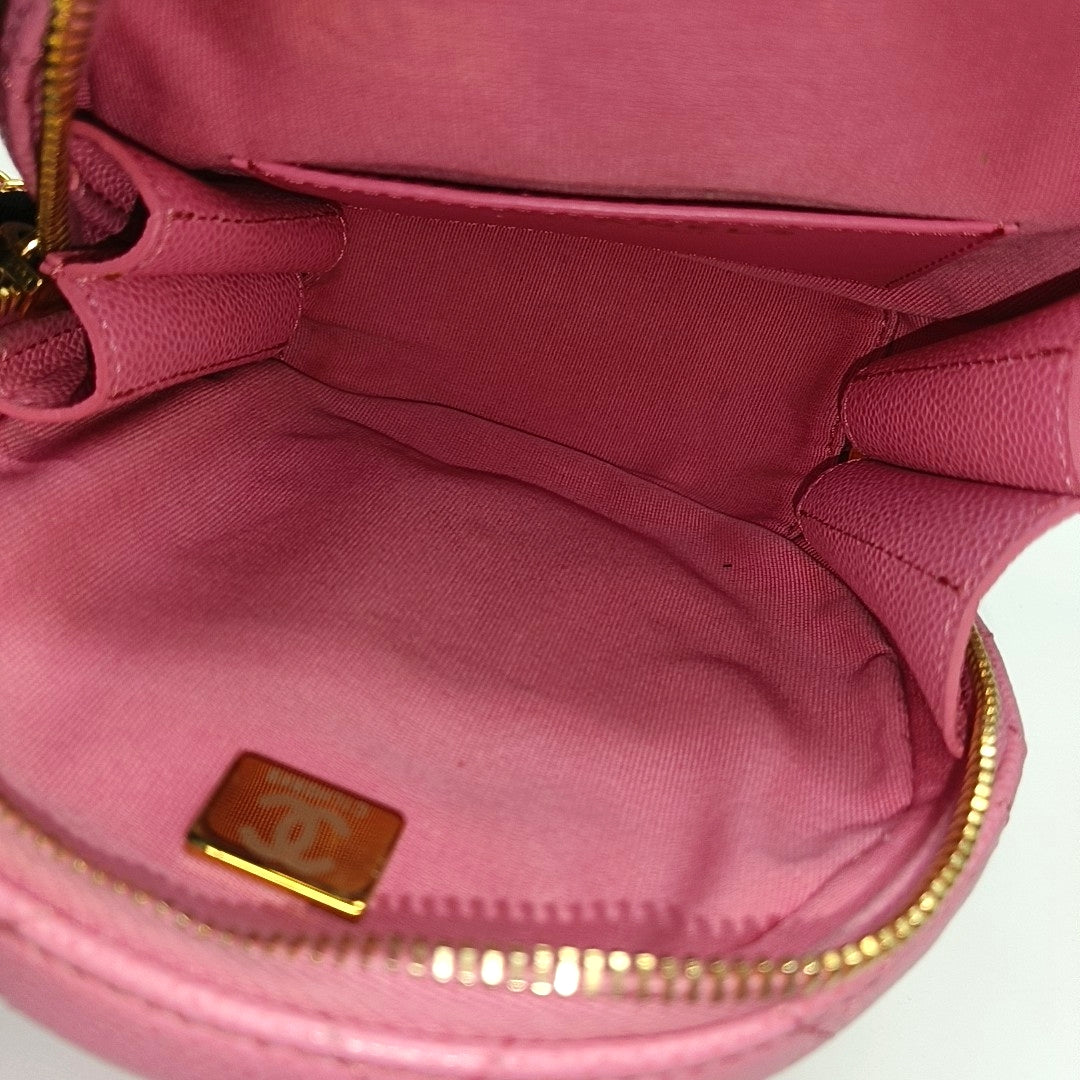 Quilted Grained Calfskin Pink