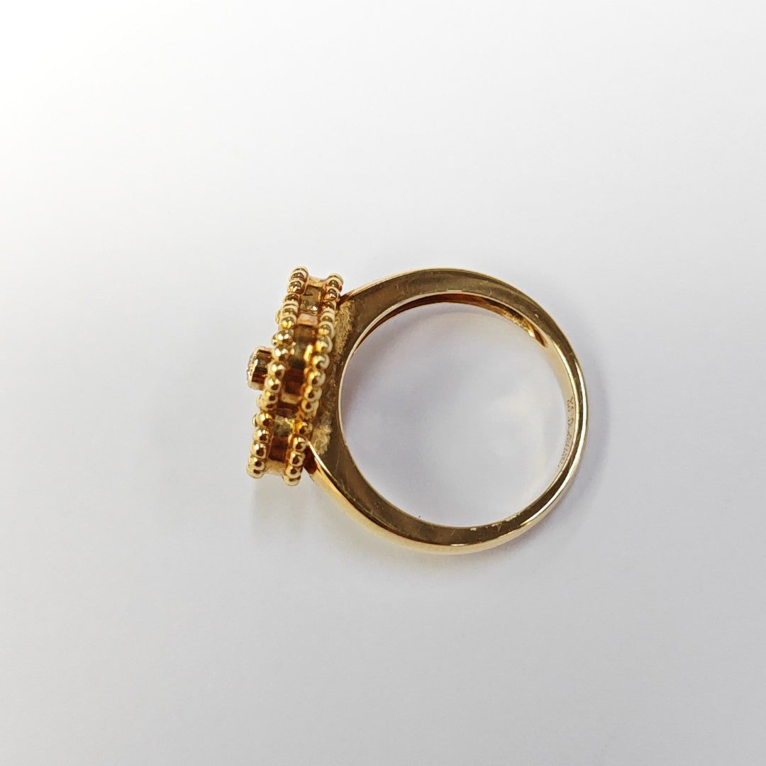 Vintage Alhambra 18k Gold Ring EU 50