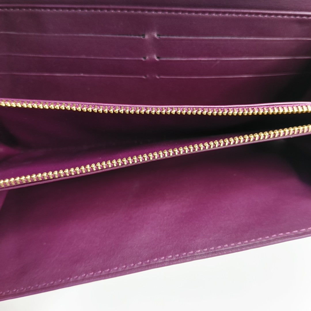 PORTE MONNAIE Patent Leather Purple Wallet