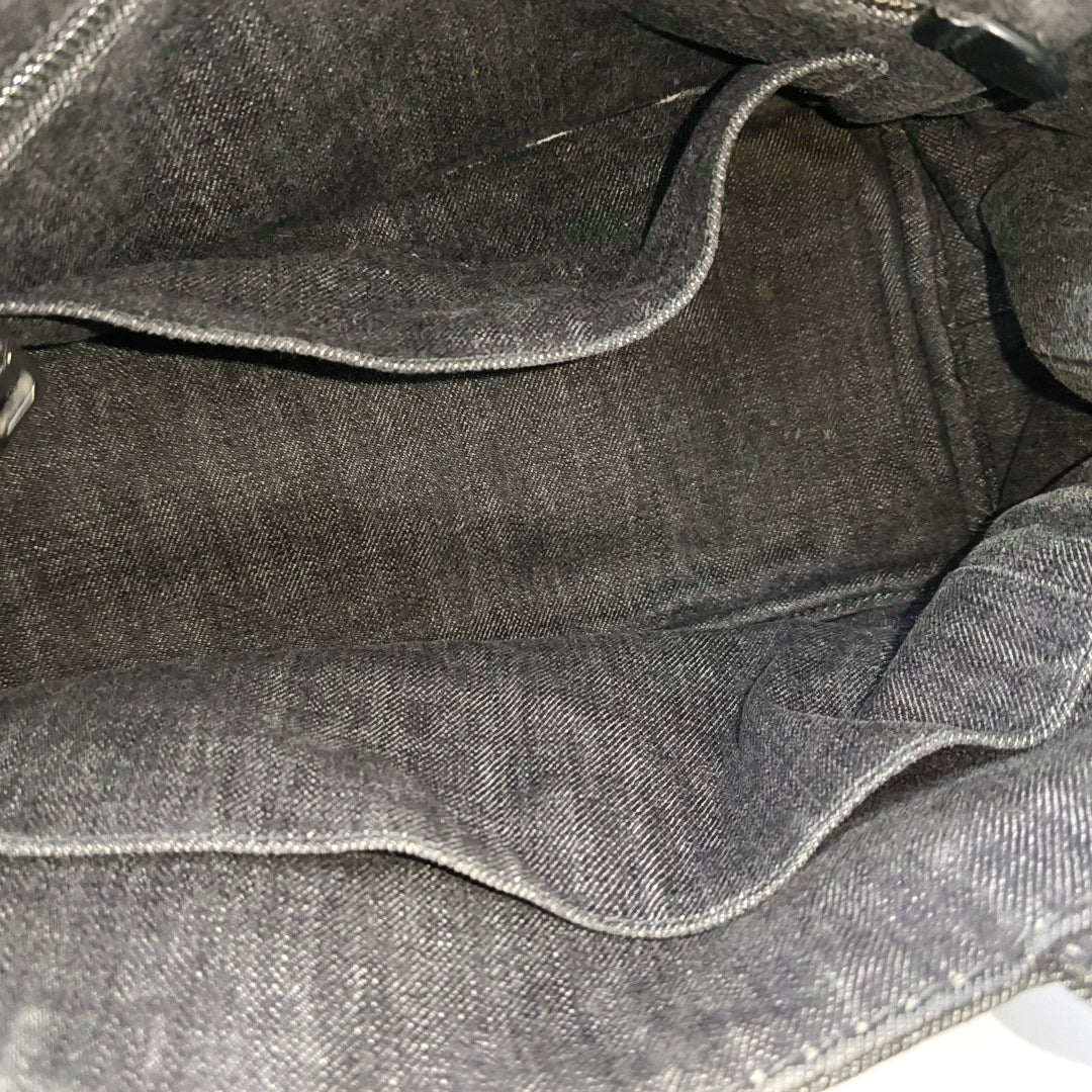 Denim Quilted Denim Black