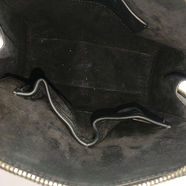 Calfskin Top Handle Bag Black