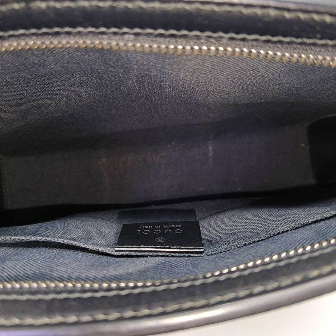 GG Supreme Monogram Coated Canvas Gray