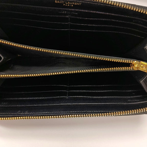 MONOGRAM Chevron Calfskin Black Wallet