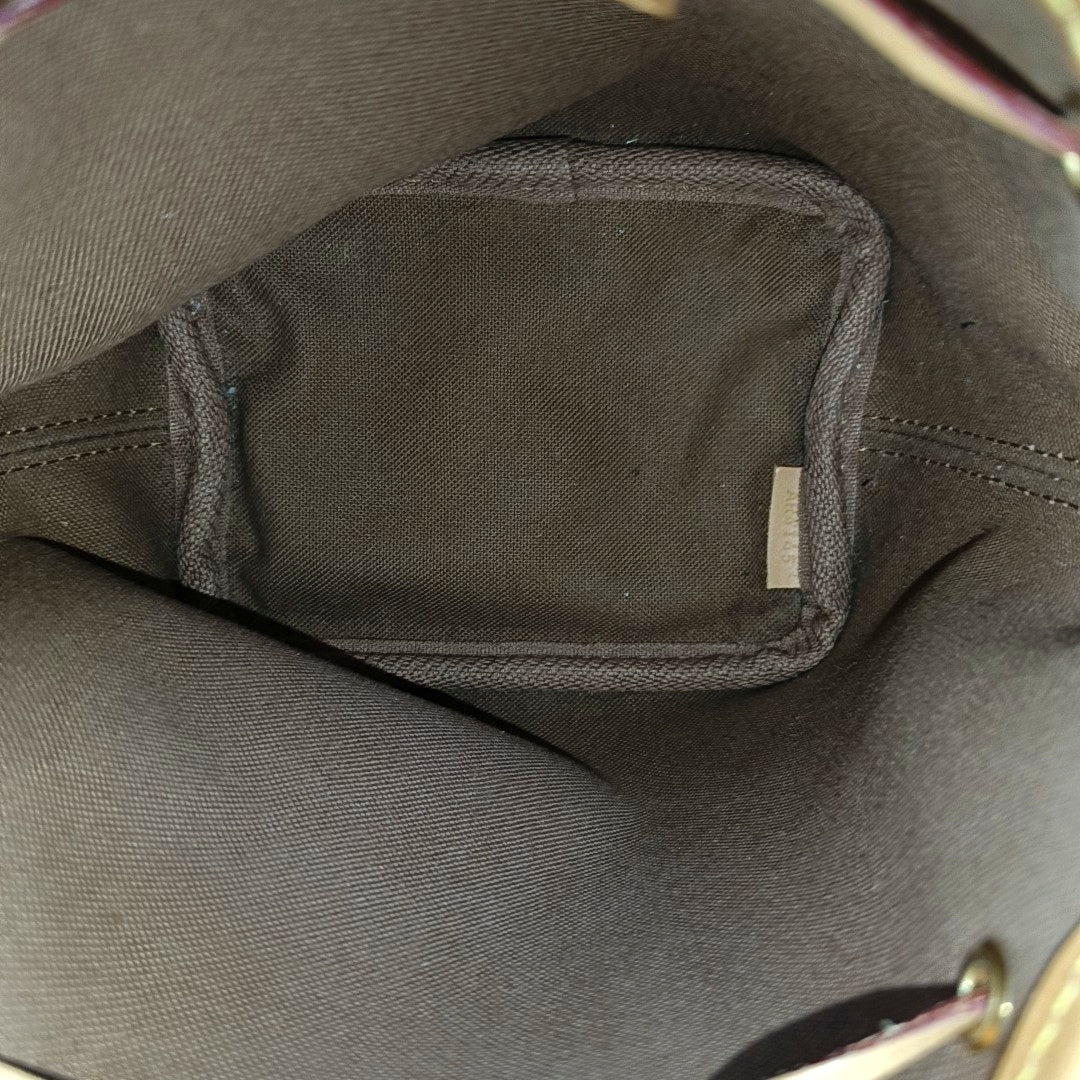 NÉONOÉ Nano Monogram Coated Canvas Brown