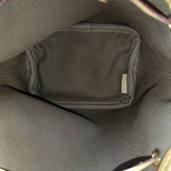 NÉONOÉ Nano Monogram Coated Canvas Brown