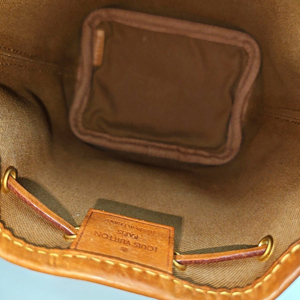 NÉONOÉ Nano Monogram Coated Canvas Brown