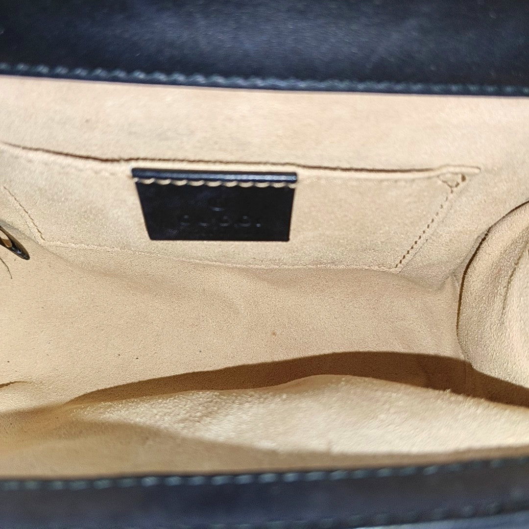 Authenticated pre-owned  Padlock Small Monogram Calfskin Black - Shoulder Bag at Looply