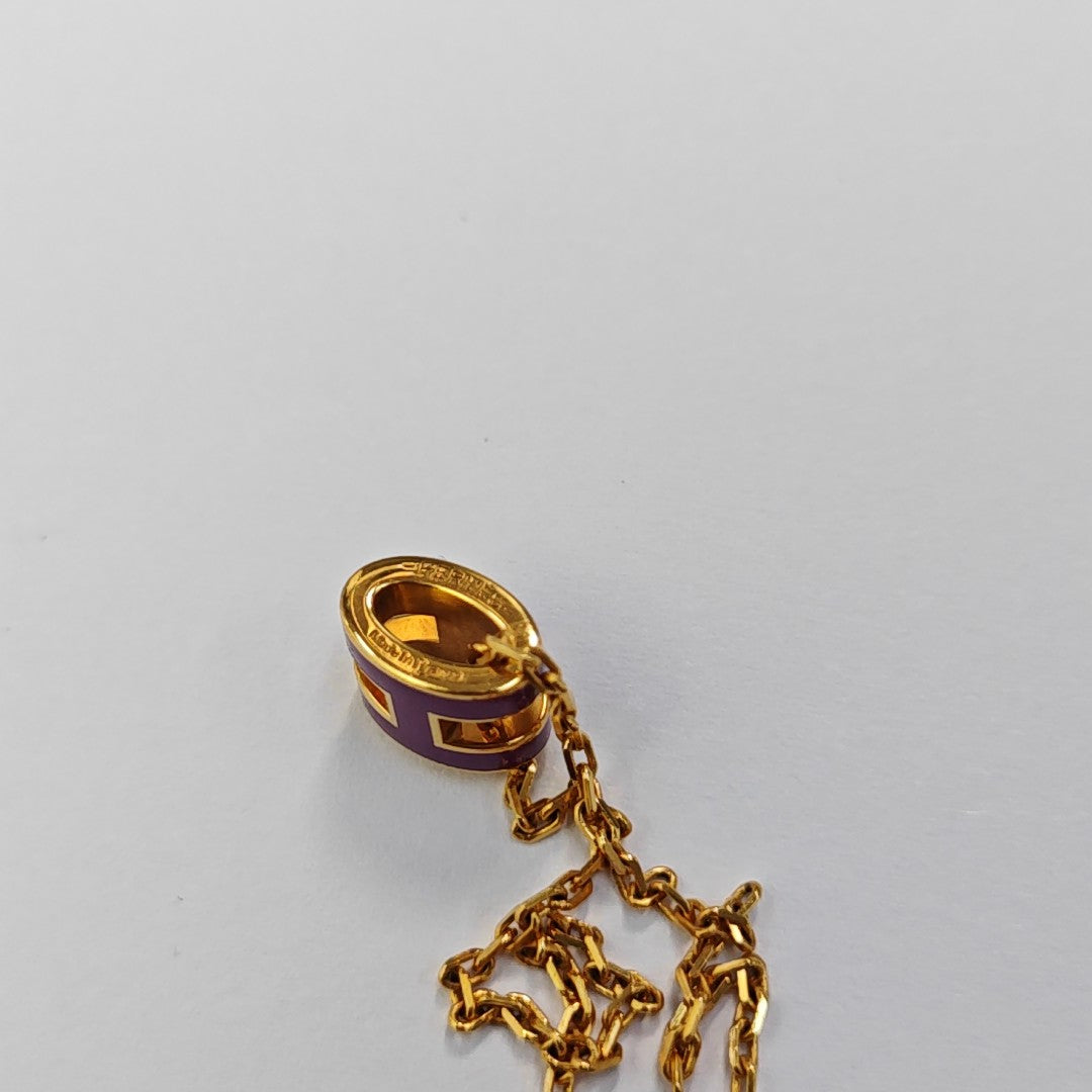 Pop H Metal Gold Necklace