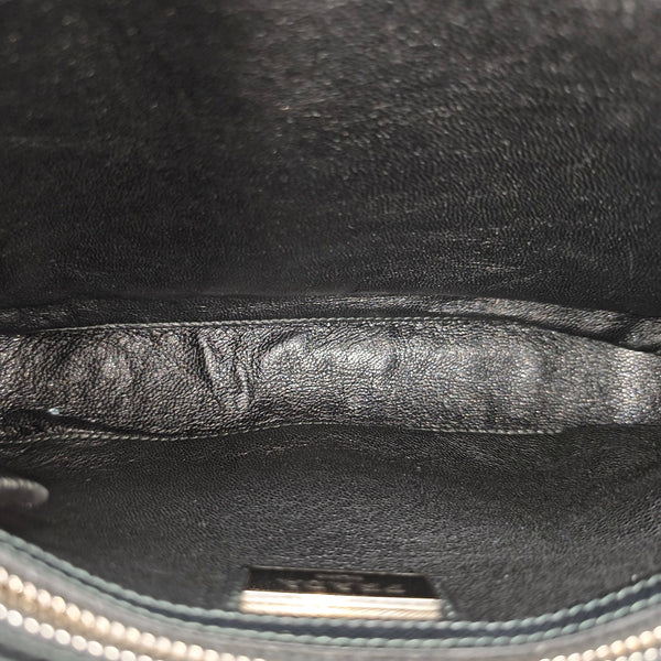 Leather Clutch Gray