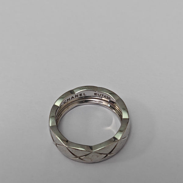 COCOCRUSH 18k White Gold Silver Ring EU 54