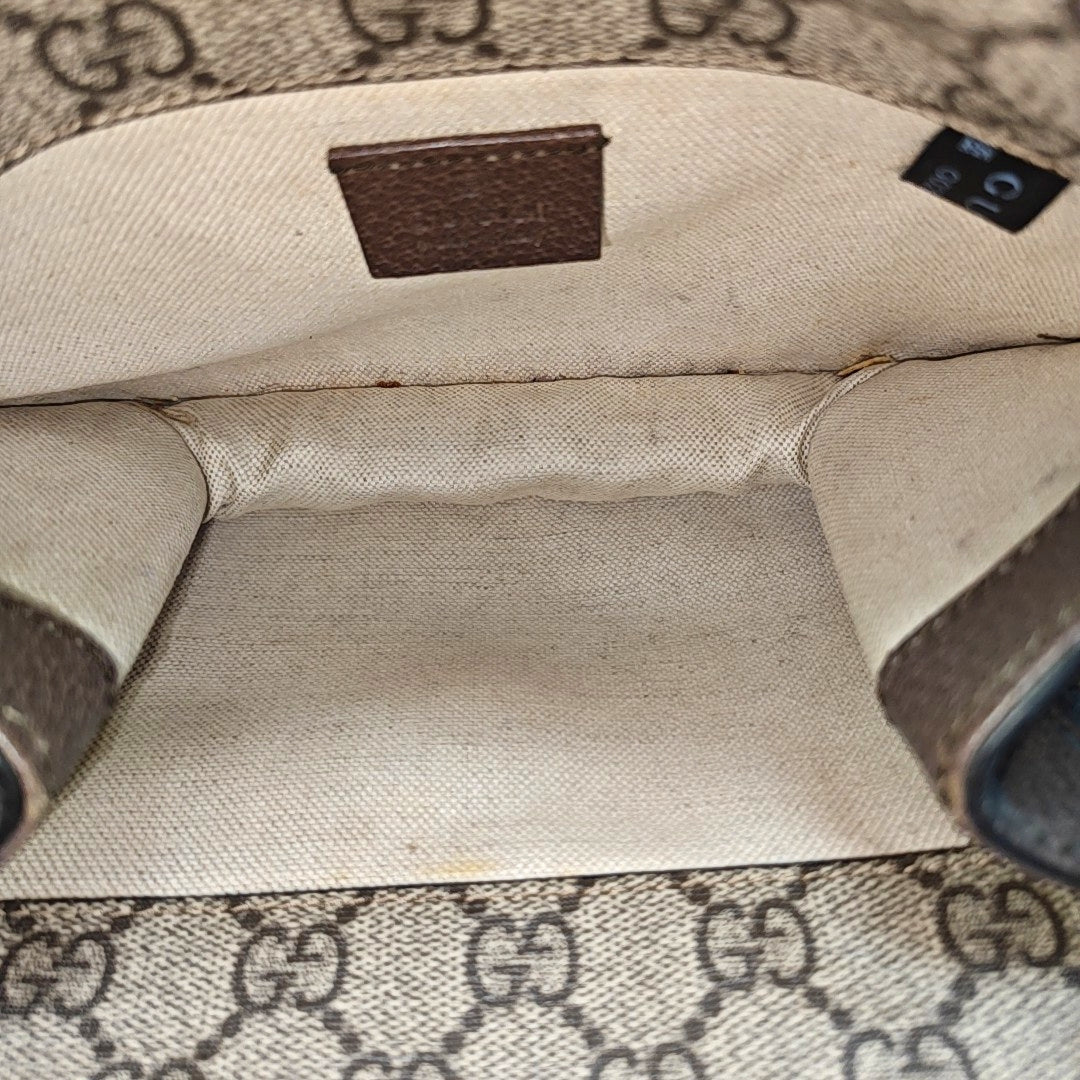 Neo Vintage Small Monogram Coated Canvas Beige