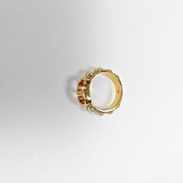 30 Montaigne Faux Pearl Gold Ring EU 53