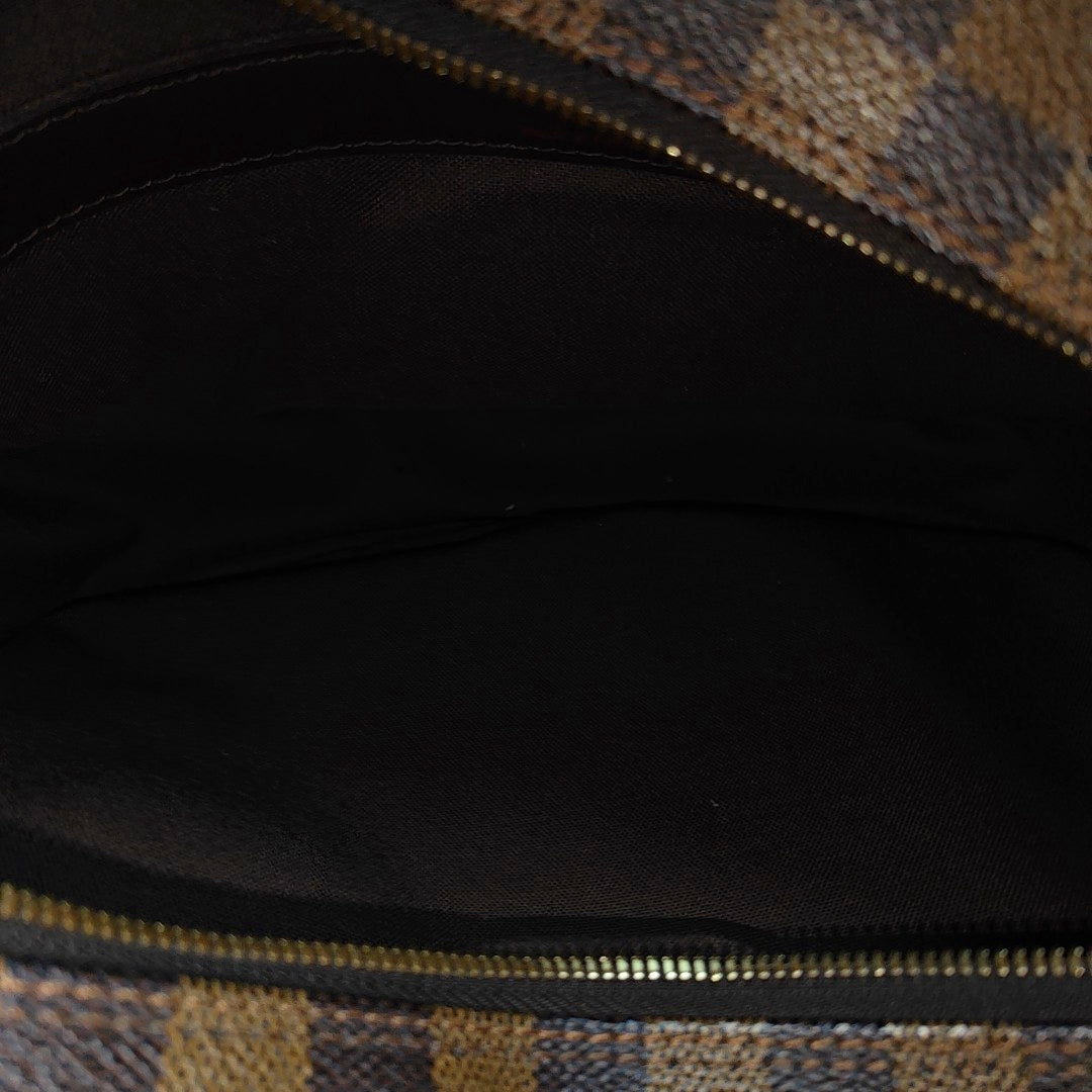 NAVIGLIO MM Damier Ebene Coated Canvas Brown